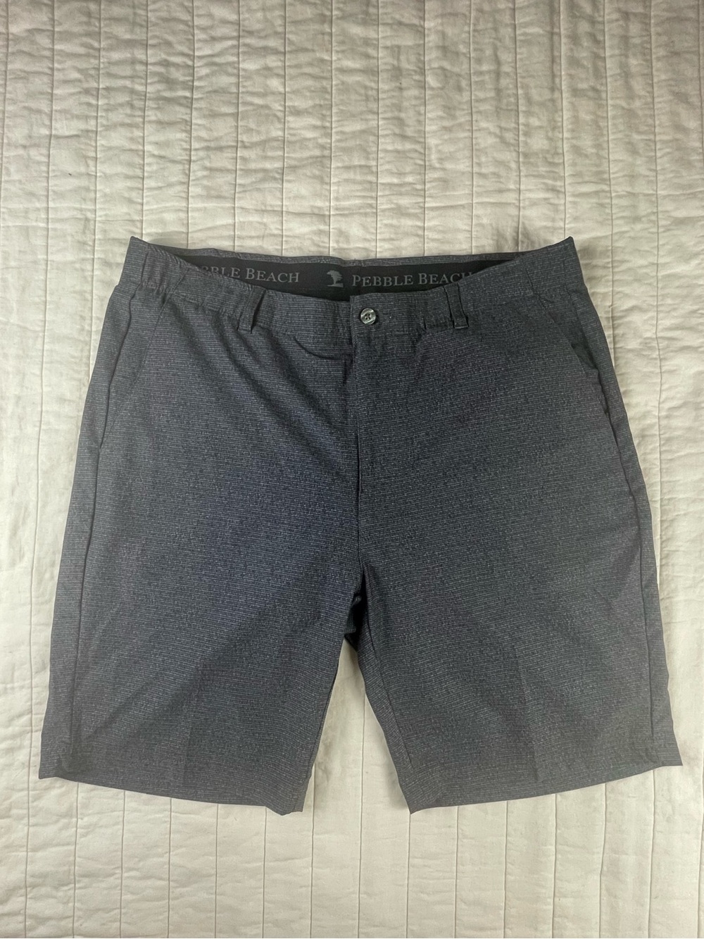Pebble Beach Men's Gray Performance Golf Shorts Size 38